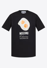 Moschino Logo-Printed Crewneck T-shirt 251ZZ A0715 0241-1555