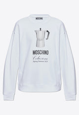 Moschino Logo-Printed Crewneck Sweatshirt 251ZZ A1706 0228-1001