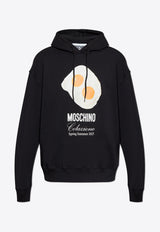 Moschino Logo-Printed Hooded Sweatshirt 251ZZ A1708 0228-1555