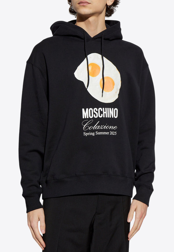 Moschino Logo-Printed Hooded Sweatshirt 251ZZ A1708 0228-1555