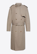 Moschino Double-Breasted Trench Coat 251ZZ V0605 0213-0082