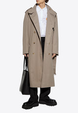 Moschino Double-Breasted Trench Coat 251ZZ V0605 0213-0082