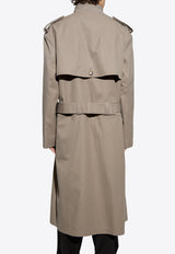 Moschino Double-Breasted Trench Coat 251ZZ V0605 0213-0082