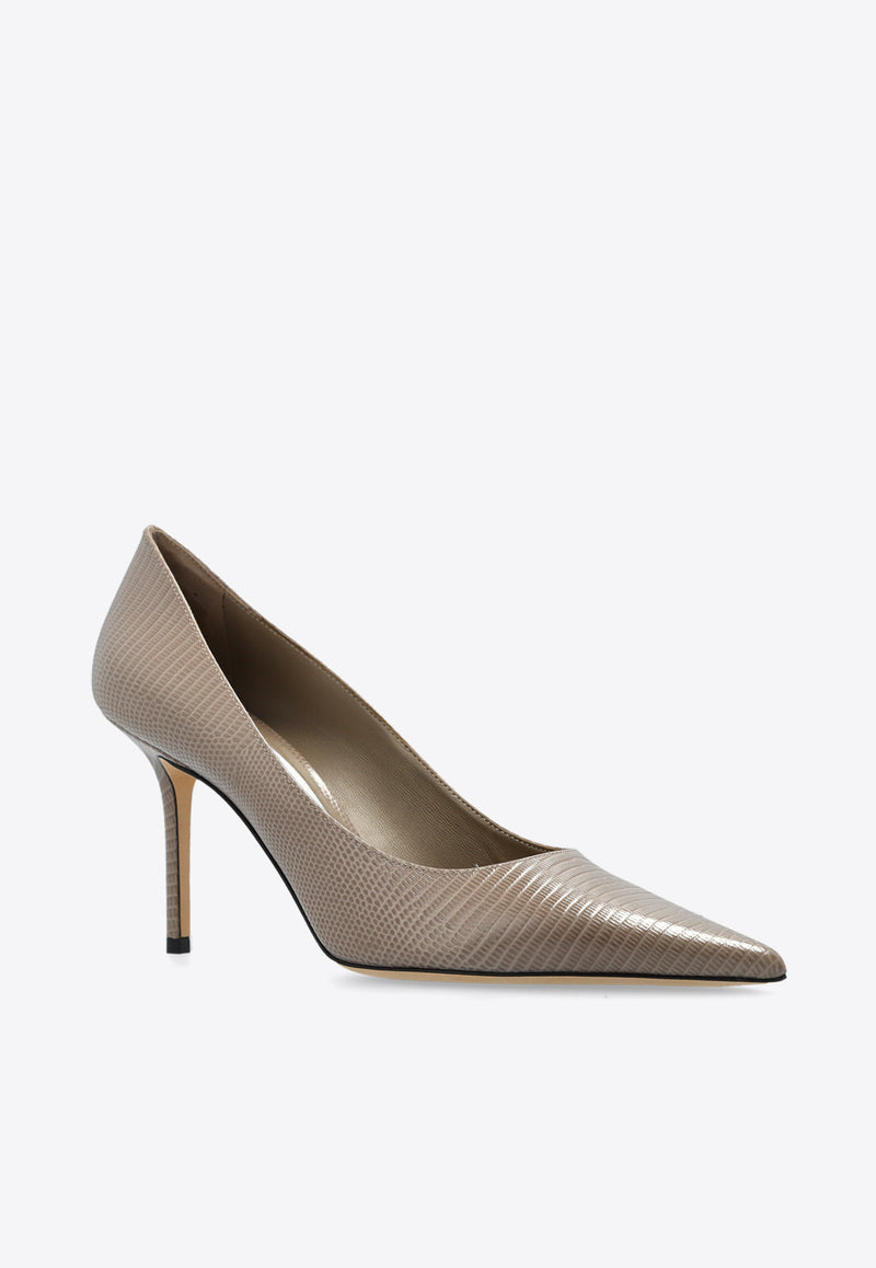 Jimmy Choo Love 85 Leather Pumps LOVE 85 CWN-TAUPE