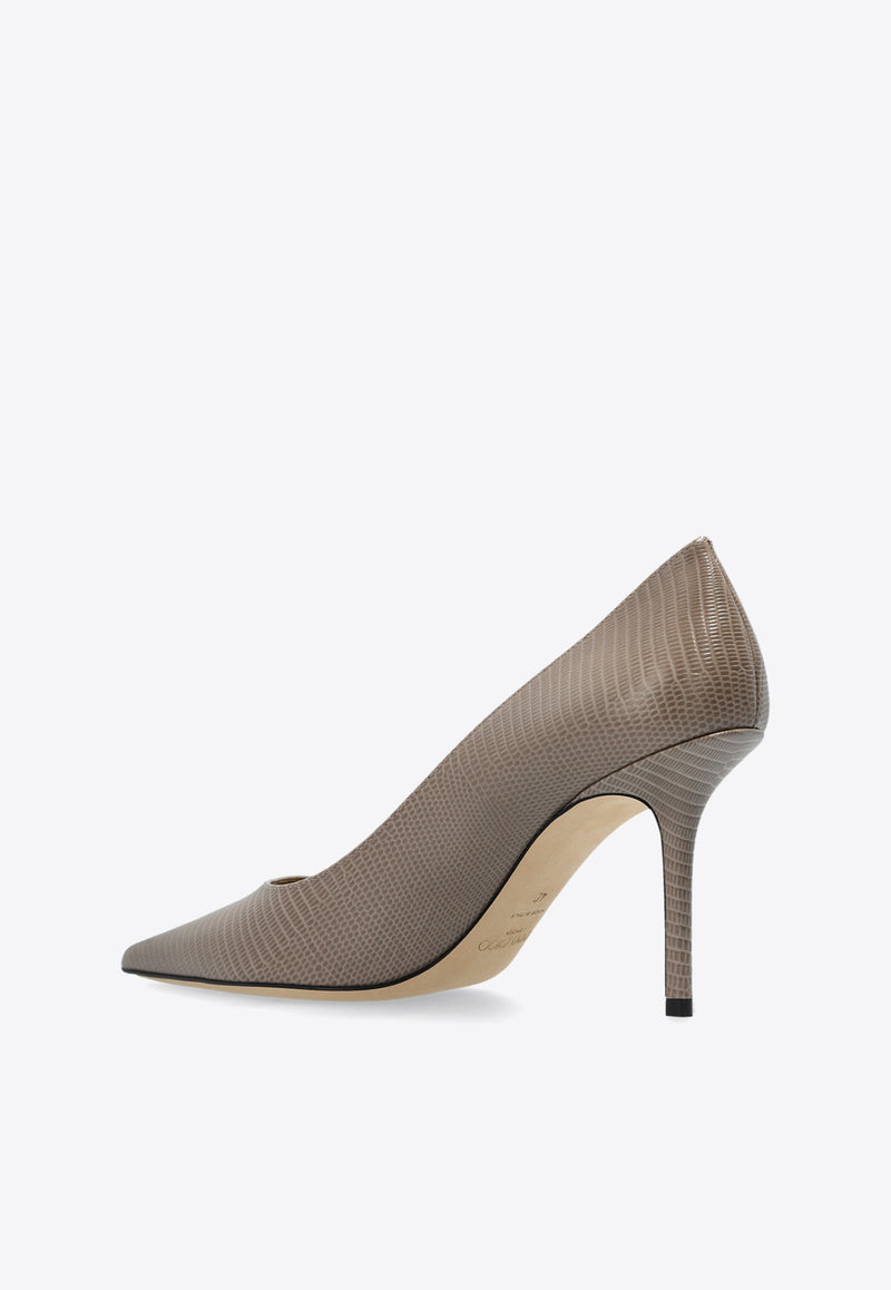 Jimmy Choo Love 85 Leather Pumps LOVE 85 CWN-TAUPE