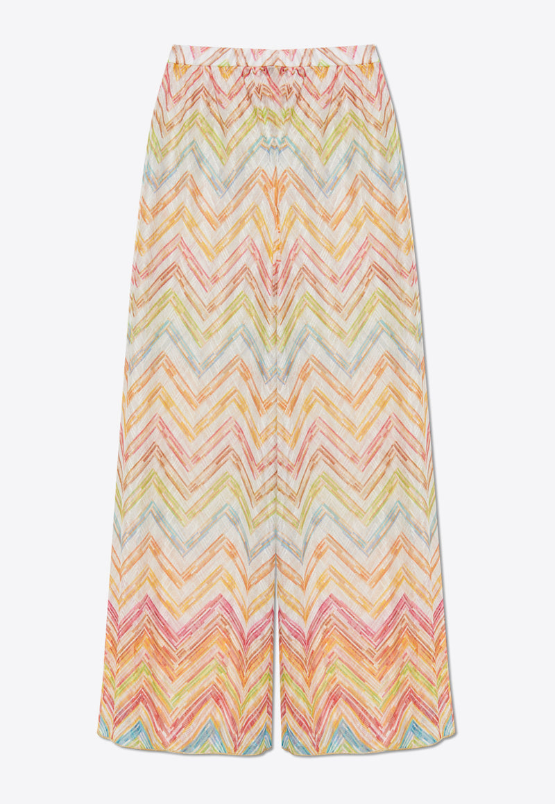 Missoni Zigzag Print Beach Pants MC23SI02 BR010X-SM9N4