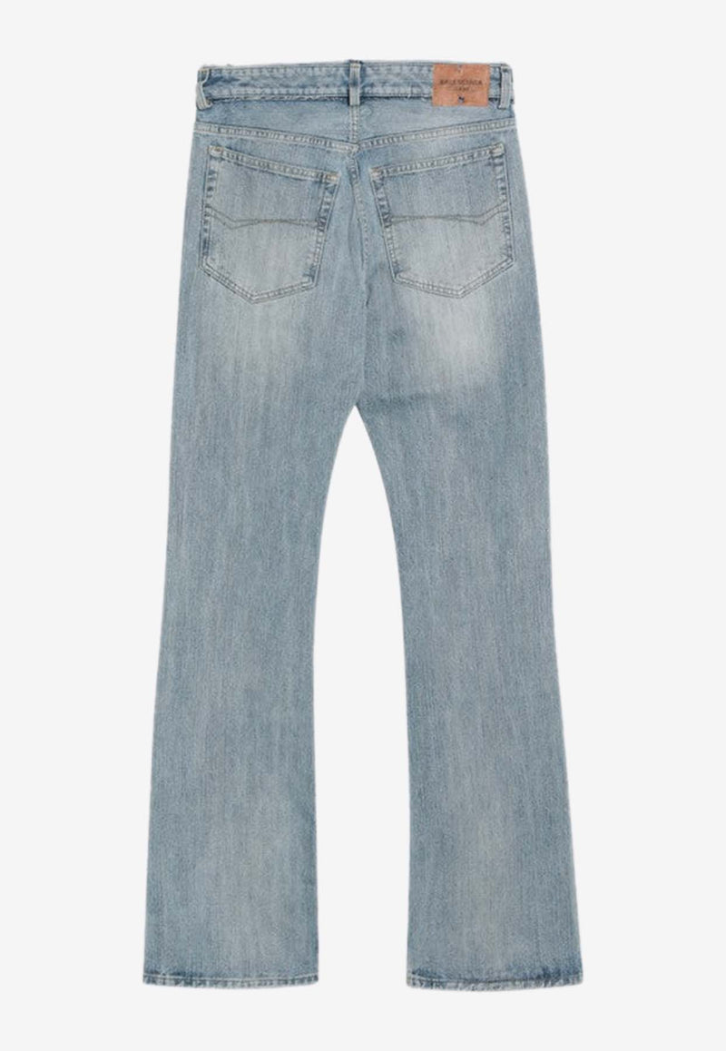 Balenciaga Washed Straight-Leg Jeans Blue 814225TRW59/Q_BALEN-2540