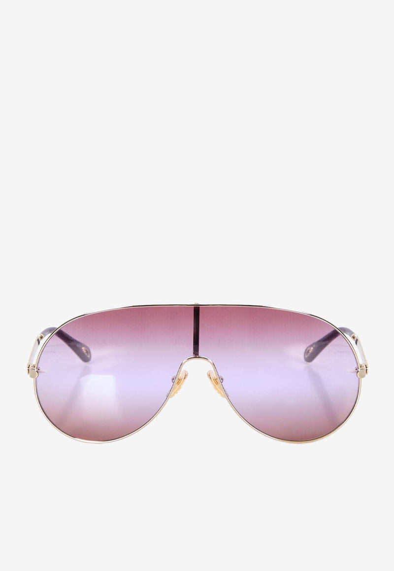 Chloé Aly Aviator Sunglasses Red CH0283S--003