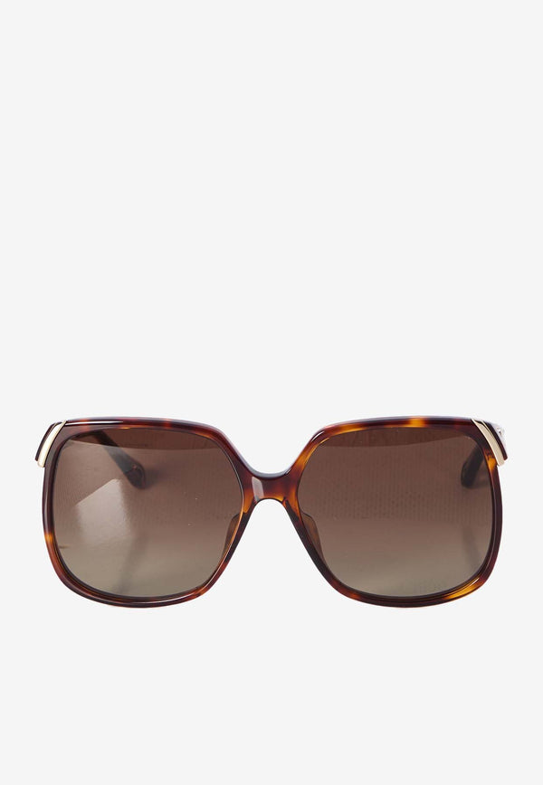 Chloé Aly Square Sunglasses Brown CH0286S--002