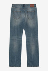 Alexander McQueen Washed Straight-Leg Jeans 814645QYAA9/Q_ALEXQ-4211