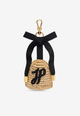 Patou JP Logo Bell-Shaped Key-Ring Beige AC0910215_102V