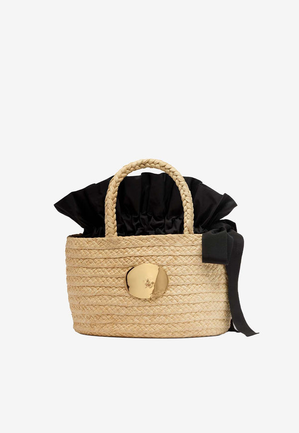 Patou Iconic Raffia Bucket Bag Beige AC0970140_102V