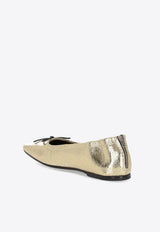 Golden Goose DB Laminated Leather Ballet Flats Gold GWF00867F007035_65121