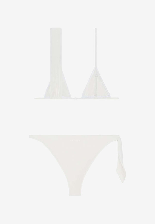 Courrèges Scarf Triangle Bikini White 125JMB044PA0043_0001