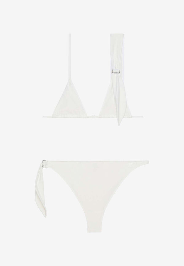 Courrèges Scarf Triangle Bikini White 125JMB044PA0043_0001