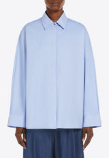 Max Mara Conero Oxford Long-Sleeved Shirt Light Blue 2519191031600CONERO_1