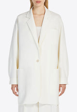 Max Mara Orlaya Oversized Single-Breasted Blazer White 2511041051600ORLAYA_001