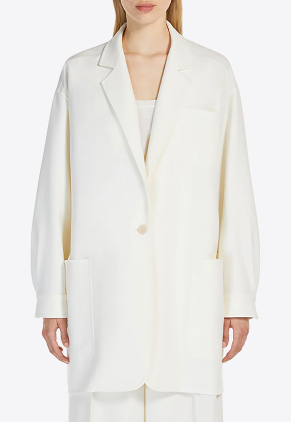 Max Mara Orlaya Oversized Single-Breasted Blazer White 2511041051600ORLAYA_001