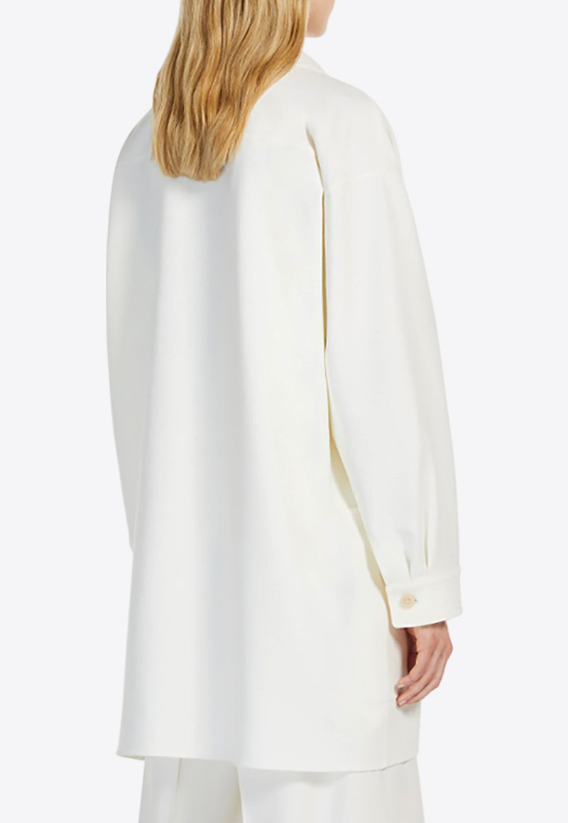 Max Mara Orlaya Oversized Single-Breasted Blazer White 2511041051600ORLAYA_001