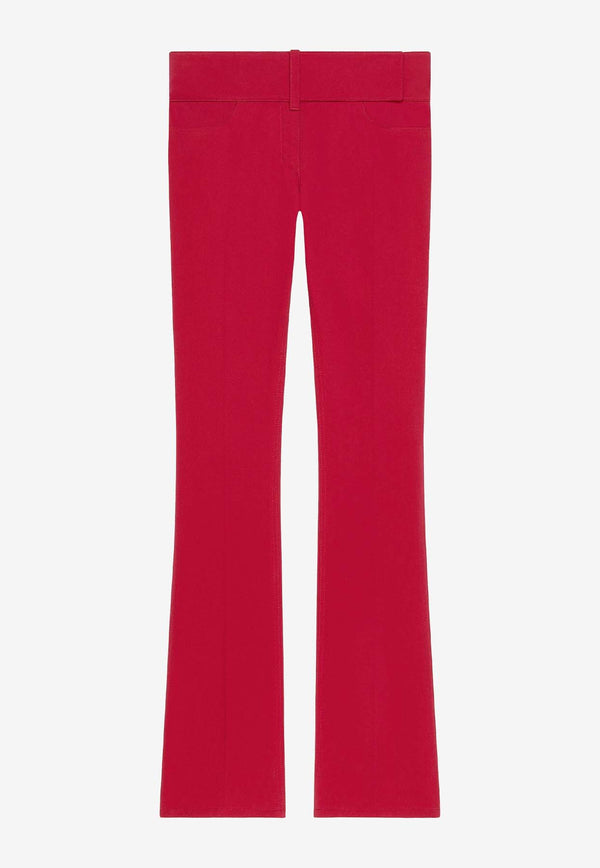 Courrèges Bootcut Belted Pants Red 125CPA316PL0178_4015