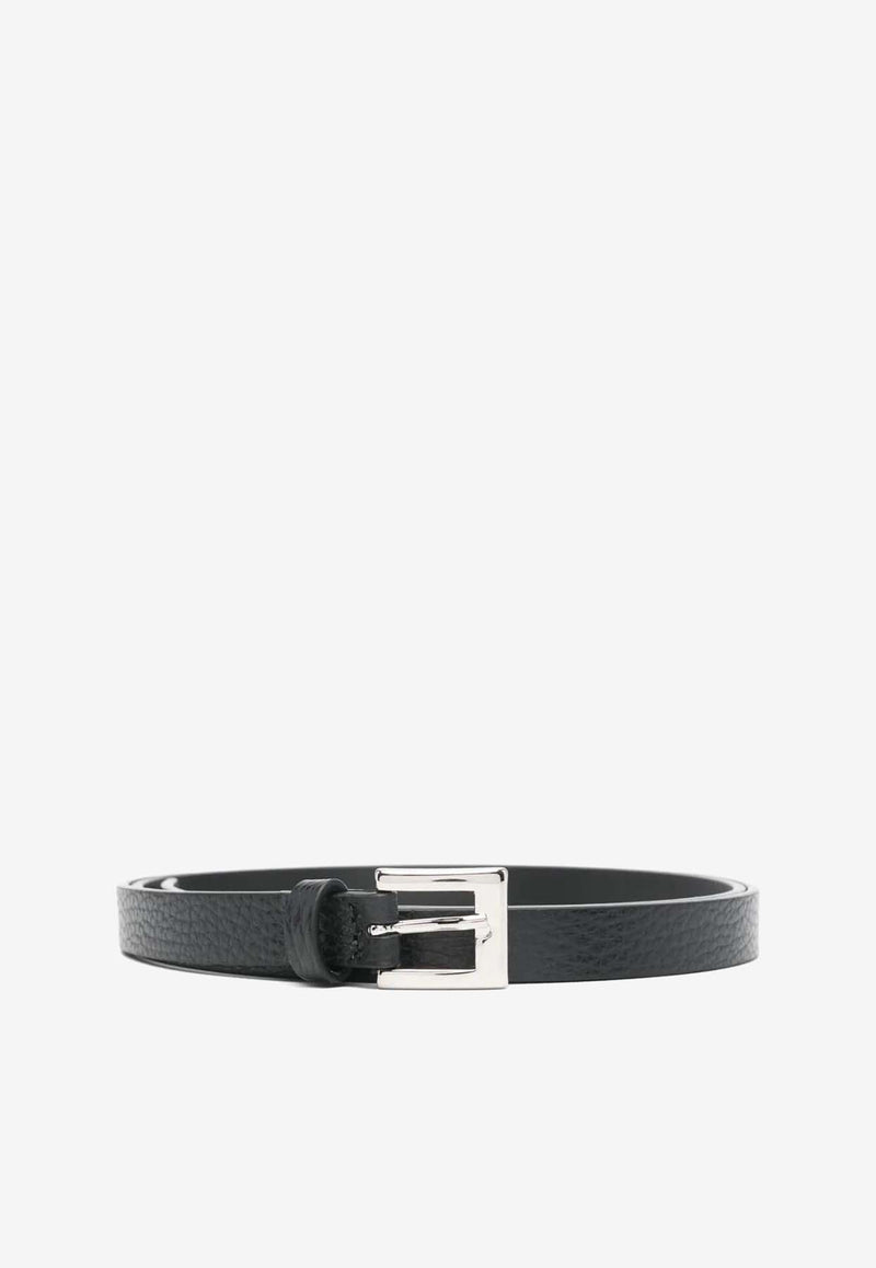 P.A.R.O.S.H Bobelt Leather Thin Belt Black D040177BOBELT25_013