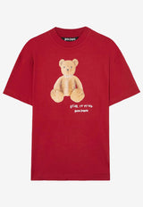 Palm Angels Bear In Mind Print T-shirt Red PMAA001S25JER005_2560