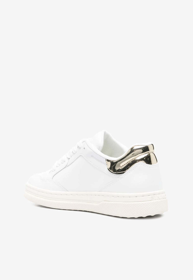 PINKO Ariel 15 Leather Low-Top Sneakers White SS0077P014_ZIA