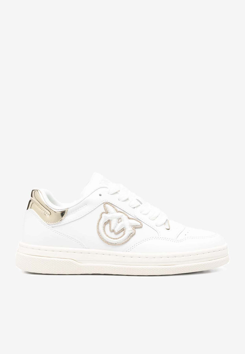 PINKO Ariel 15 Leather Low-Top Sneakers White SS0077P014_ZIA