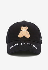 Palm Angels Bear in Mind Baseball Cap Black PMLB108S25FAB004_1060