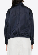 Prada Re-Nylon Logo Zip-Up Jacket Blue 292246SOOO1WQ8_F0SVF