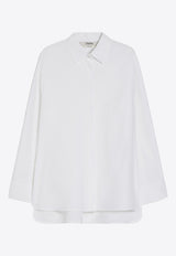 Max Mara Conero Oxford Long-Sleeved Shirt White 2519191031600CONERO_2