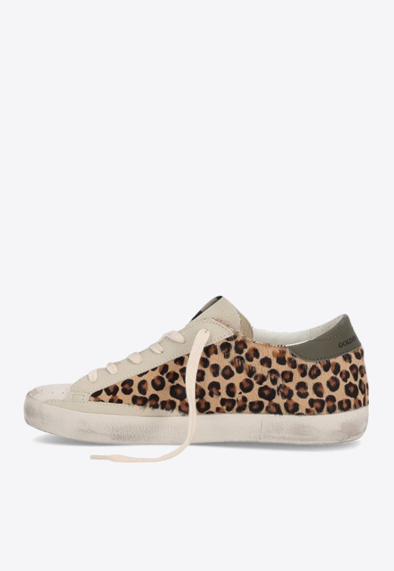 Golden Goose DB Super-Star Animalier Leather Sneakers Brown GWF00101F006117_82703