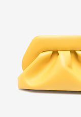 Themoirè Tia Faux Leather Clutch Bag Yellow TMSR25TN_107