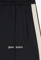 Palm Angels Logo Embroidered Track Shorts Black PMCL004C99FAB002_1003