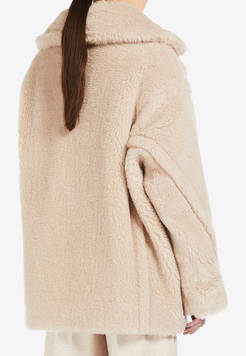 Max Mara Cuba Iconic Teddy Bear Alpaca and Wool Coat Sand 2511081011600CUBA_002