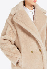 Max Mara Cuba Iconic Teddy Bear Alpaca and Wool Coat Sand 2511081011600CUBA_002