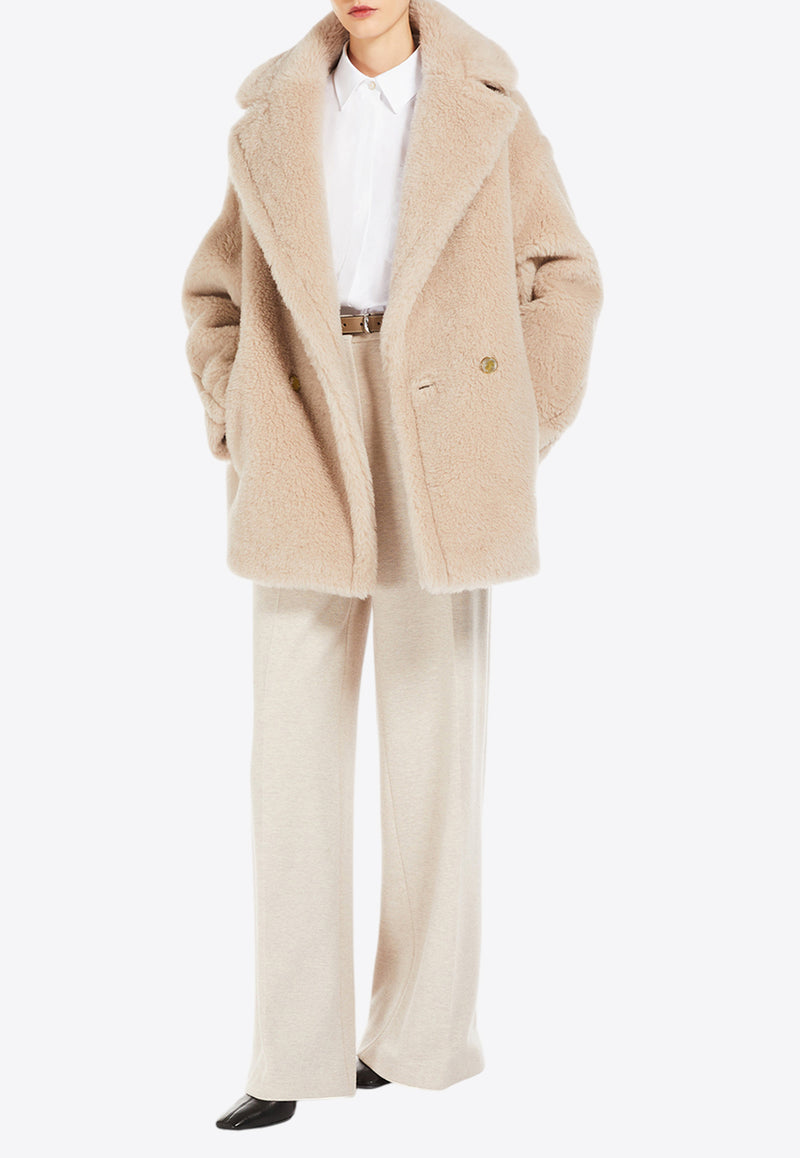 Max Mara Cuba Iconic Teddy Bear Alpaca and Wool Coat Sand 2511081011600CUBA_002