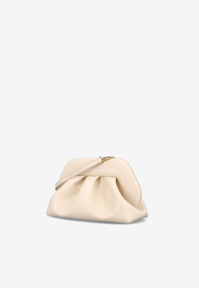 Themoirè Tia Faux Leather Clutch Bag Beige TMCOTN_81