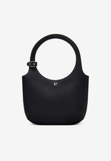 Courrèges Holy Calf Leather Hobo Bag Black 224GSA102CR0065_9999