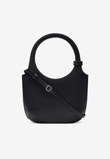 Courrèges Holy Calf Leather Hobo Bag Black 224GSA102CR0065_9999