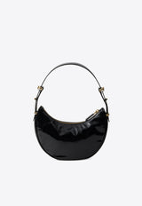 Prada Arqué Patent Leather Hobo Bag Black 1BC194VOOO2DNT_F0002