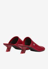 Courrèges Wet Stretch 50 Leather Mules Ruby 125SSD031AG0029_4015