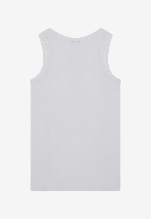 Alexander McQueen Ribbed Crewneck Tank Top 815098QXAA9/Q_ALEXQ-9000