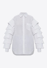 Moschino Muslin Shirt with Multi Collars White 251E A0210 0534-2001