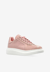 Alexander McQueen Oversized Retro Crackled Low-Top Sneakers Pink 808180 WHACJ-5494