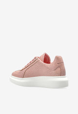 Alexander McQueen Oversized Retro Crackled Low-Top Sneakers Pink 808180 WHACJ-5494