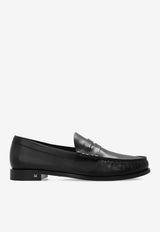 Max Mara Boymoc Calf Leather Penny Loafers Black BOYMOC 2514521131-004