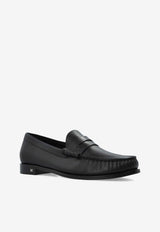 Max Mara Boymoc Calf Leather Penny Loafers Black BOYMOC 2514521131-004