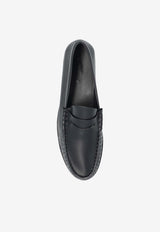 Max Mara Boymoc Calf Leather Penny Loafers Black BOYMOC 2514521131-004