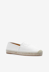 Chloé Isla Logo Embroidered Espadrilles White CHC25S08R QU-122